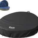 Bitubi 75 Inch Heavy Duty Waterproof Outdoor Daybed Cover - 600D Tough Canvas Anti-UV Patio Canopy Daybed Sofa Cover 75" Dia x 35"/16”H, Black