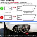 Motoforti 3.15" ID Inlet Turn Down Exhaust Tip 9" Inch 230mm Overall Length Silver Tone T304 Stainless Steel 3.15" Outlet OD Tailpipe Tip Surface Polishing Mandrel Bend Elbow Tube