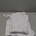 ZESICA Women's 2026 Summer Casual Flutter Short Sleeve Crew Neck Smocked Elastic Waist Tiered Midi Dress (White Small)