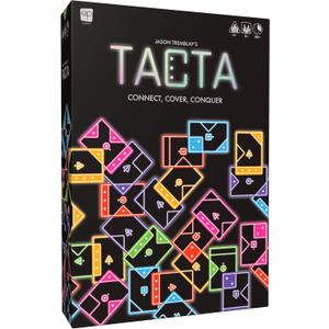 TACTA Card Game, Where Every Card Counts, Fast-Paced Strategic Shape Matching Party Game, Analyze and Optimize to Connect, Cover & Conquer to Win, Unique Party Game Play for 2 or More Players, Ages 7