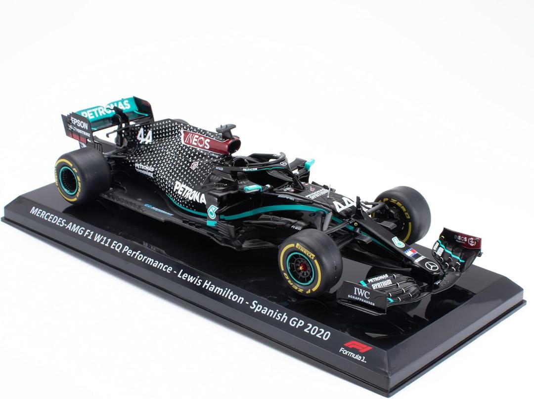 OPO 10 - 1/24 Formula 1 Miniature car Compatible with Mercedes-AMG F1 W11 Perfomance Lewis Hamilton Spanish GP 2020 - OR912
