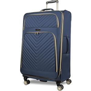 Kenneth Cole REACTION Chelsea Chevron Quilted Luggage, Navy, 28-Inch 