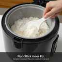 Tiger JNP-S18U-KY 10 Cup Capacity White Rice Cooker with Non-Stick Inner Pot, Retractable Power Cord, and Keep Warm up to 12 hours (Obsidian Black)