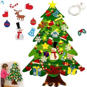 Felt Christmas Tree for Toddlers, 2026 New Upgraded Oversized DIY Door Wall Hanging Xmas Gifts Christmas Decorations