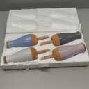 Ollas (Set of 4) | 12oz Terracotta Plant Watering Globes - Self Watering Planter Insert - Automatic Plant Watering Devices | Vacation Watering Pots for Indoor & Outdoor Plants (Black, Blue, White and Pink)