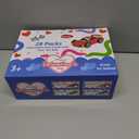 VKTEN 56PCS Party Favors for Kids, 28 Pop Tubes and 28 Mini Pull Back Cars, Birthday Party Favors, Goodie Bag Stuffers, Treasure Box Toys, Classroom Prizes, Carnival Rewards for Boys and Girls