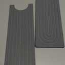 Kitchen Sink Splash Guard  Stone Diatomite Faucet Drying Mat, Modern Kitchen & Bathroom Sink Accessories for Counter (Dark Grey, 23.6"x3.9")