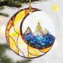 Christmas Ornaments, Dodosky 2.8in Ceramic Xmas Decor, Christmas Tree Ornaments, Xmas Decorations for Tree, Holiday Ornament, Gift Ideas, Gifts for Friend, Lover, Artist - Night Court