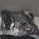 IRIS USA Hangers 50 Pack, Clothes Hangers, Flexible Plastic Hangers with Shoulder Grooves & Accessory Hooks, Dorm Room Essentials Closet Organizer, Hangers for Lightweight Shirts Pants Dress, Black (Standard)