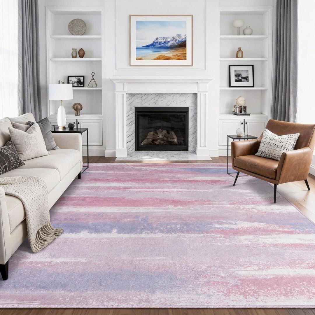 plumlik Large Area Rugs 8x10 Living Room: Modern Abstract Rugs