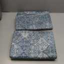 nunubaby Washable Pee Pads for Dogs, Stylish, Non-Slip and Leak-Proof Pee Pads. Reusable Potty Pads for Dogs for Crates and Floors.(Blue/Multi, 36" x36" ) (36x36 Inch (Pack of 2)