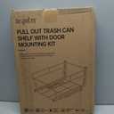 Insputer Dual Pull Out Trash Can Under Cabinet with Soft-Close Slides, Heavy Duty Under Sink Trash Can Kit for Kitchen Sink, Laundry, Garbage Can Not Included, Requires 17" W X 24" D Cabinets (Silver)