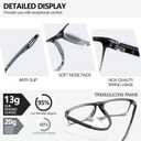 TR90 Sports Style Reading Glasses for Men Anti-Slip 3 Pack Blue Light Blocking Readers Spring Hinge Sturdy (3mix B (Black & Red, Stripe & Grey, Tortoiseshell & Orange))