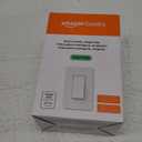 Amazon Basics Smart Switch, Single Pole, Works with Alexa Only, 2.4 GHz Wi-Fi, No Hub Required, White