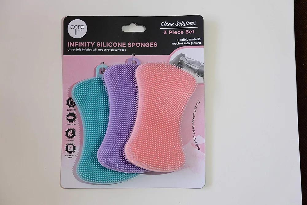 Infinity Silicon Sponges (3 Piece Set) - Lilac, Blush, Arctic