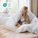 Bedsure White Oversized King Duvet Cover - 3 Pieces Prewashed Cotton-Like Extra Soft Bedding Set, Includes 1 Duvet Cover 120x98 Inches with Zipper Closure & 2 Pillow Shams, Comforter Not Included