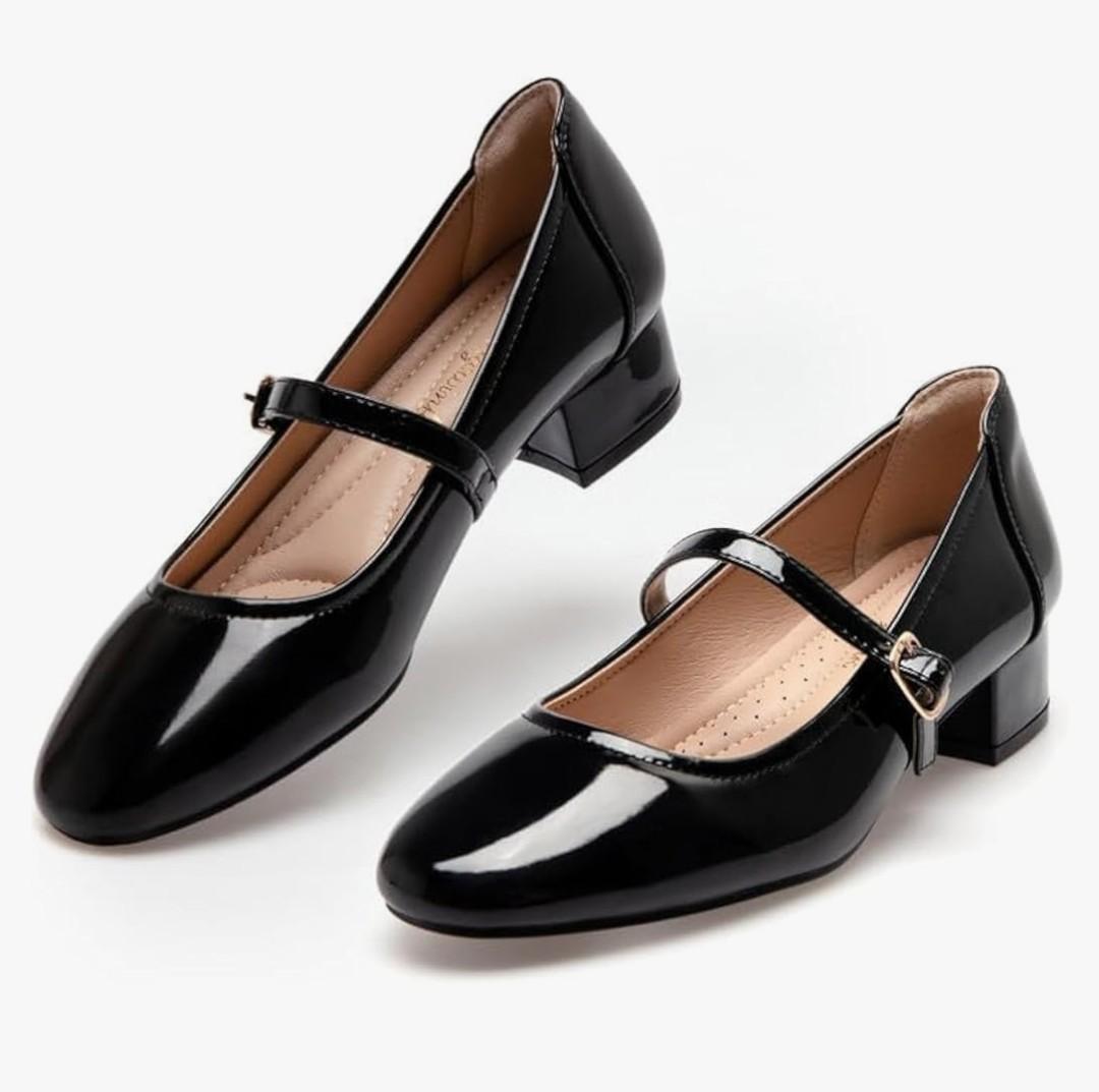 Mary Jane Shoes Low Heels Dress Pumps for Women With Adjustable Ankle Strap - 2 Inch Chunky Heel for Dressy Casual Occasions 6.5 Mary Jane Shoes Low Heels Dress Pumps for Women With Adjustable Ankle Strap - 2 Inch Chunky Heel for Dressy Casual Occasions 6.5
