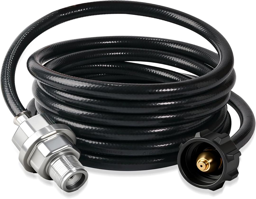 Propane Fuel Filter with 12FT Propane Hose Compatible with Etc Portable Heaters, CSA Certified,QCC1/Type1 Adapter Connect 20-45 lb Propane Tanks