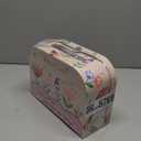 Floral Tea Party Set for Little Girls Ages 3-6, 15-Piece Pretend Play Kitchen Toys with Teapot, Cups, Plates & Storage Case, Princess Gift Set (Pink)