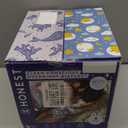 The Honest Company Clean Conscious Overnight Diapers for Sensitive Skin, Hypoallergenic Fragrance-Free Baby Diapers, Cozy Cloud and Star Signs Design, Club Box, Size 3 (1628 lbs), 52 Count