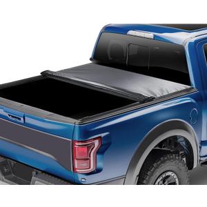 VEVOR Truck Bed Cover, Roll Up Truck Bed Tonneau Cover, Compatible with 2009-2024 Ford F-150 Styleside 5'5" Bed, 5.5 x 5.4 ft Bed, Soft PVC Material, 100% Bed Access Roll Up Tonneau Cover, Soft Roll-Up
