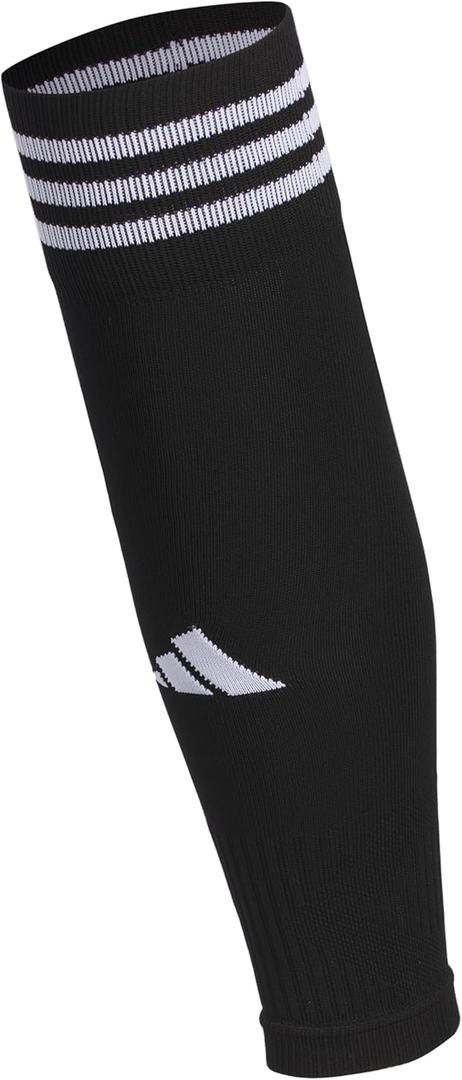 Adidas Copa Soccer (2-Pack) – Pre-Cut Sock Sleeves for Men, Women & Kids, Fits Over Shin Guards, Black/ White, One Size