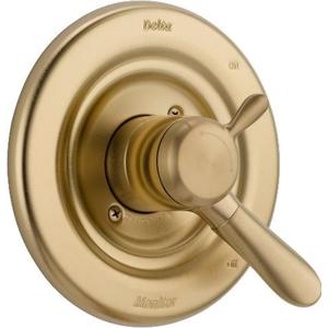 Delta Faucet Lahara 17 Series Dual-Function Shower Handle Valve Trim Kit, Champagne Bronze T17038-CZ (Valve Not Included)