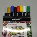 8 Vibrant Colors Jumbo Poster Markers, 15MM Thick Permanent Acrylic Graffiti Markers, Wide Tip Paint Marker for Canvas, Posters Board, Fabric, Window, Wood, Teachers,Banner painting supplies