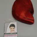 ANESHE Wigs 28 Inch 70cm Long Curly Wavy Hair Wig Heat Resistant Cosplay Wig with Wig Cap (Red)