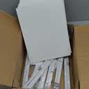 Furologee White Tall Bookshelf, Narrow Bookcase with 6 Shelves, Modern Freestanding Shelf Units, Metal and Wood Display Storage Corner Rack Organizer for Living Room, Home Office, Hallway, Bathroom (6 Tier - 15.3"W)