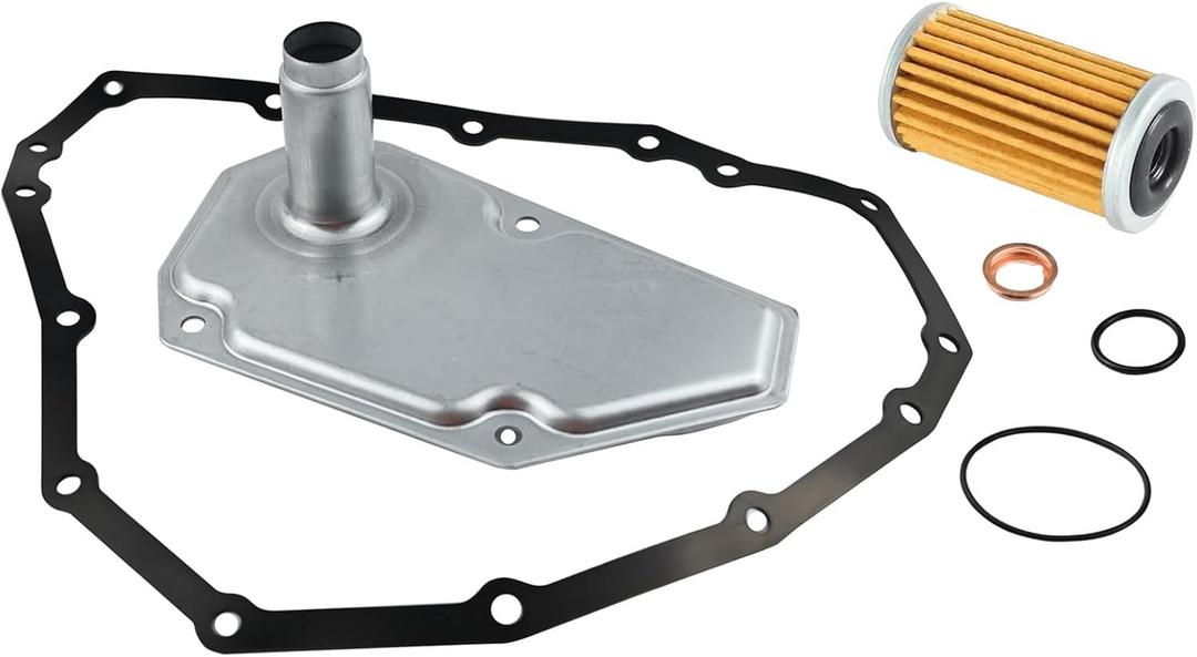 RE0F11A CVT Transmission Filter Oil Pan Gasket Kit Compatible With Nissan 2013-2019 Sentra 1.8L,2012-2019 Versa 1.6L,2014-2019 Versa Note 1.6L 33010-JF015 31726-28X0A 31726-3JX0A 19318012