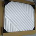 Art3d 33-Pack 3D Wall Panels for Interior Wall Decor, Textured Accent Walls Paneling for Living Room, Bedroom, TV Background, 12"x12" White