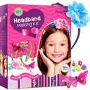 Pretty Me Headband Making Kit for Girls - Arts & Crafts Gift - Make Your Own Fashion Headbands for Kids - DIY Hair Accessories Set - Gift for Ages 5-12 Year Old Girl - Little Kids Art & Craft Gifts