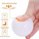 Wonder Space Soft Pit Balls, Chemical-Free Crush Proof Plastic Ocean Ball, BPA Free with No Smell, Safe for Toddler Ball Pit/Kiddie Pool/Indoor Baby Playpen (Mixed - Coffee)