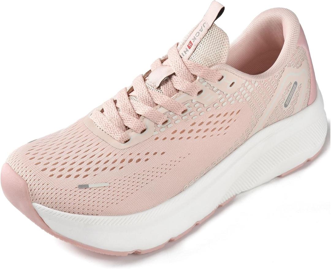 JACKSHIBO Wide Toe Box Shoes Women Arch Support Wide Sneakers for Running Walking Athletic Tennis Orthopedic Plantar Fasciitis Workout with Thick Cushion Zero Drop Sole Width Shoes Size 40,5