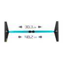 Stair Treads Template Tool,Metal Stair Tread Gauge,Shelf Layout Tool,Aluminum Alloy Manufacturing (Cyan)