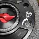 VITINO Gas Cap Quick Action Fuel Tank Cap Lightning Key CNC Motorcycle Accessories Fit For BMW F800GS RNINET S1000RR M1000R (Red)