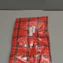 SASTYBALE Christmas Vinyl Tablecloth with Flannel Backing, Checkered Plaid Plastic Rectangle Table Cloths Oil-Proof Waterproof Table Covers for Winter, Xmas & New Year (Red, 60"x120"(10-12 Seats))