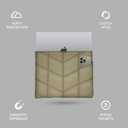 UZBL Puffy Laptop Sleeve 13-14 inch, Puffer Laptop Carrying Case for Women, Pillow Case Compatible for MacBook Air M3 2024 M2 M1, MacBook Pro 13 in 14 in, Diamond Stitched Sleeve (Khaki)