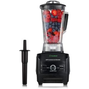Cleanblend Commercial Blender - 1800W, 3HP, 64oz High-Performance Professional Countertop Blender with Stainless Steel Blades (Black)