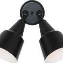 Generation Lighting 2-Light Adjustable Swivel Flood Light in Black
Wet-Rated Aluminum Swivel Fixture with Matching Shade, an Exterior Lighting Fixture and Outdoor Lamp for Home Security