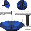 ACEIken Golf Umbrella Large 68 Inch Automatic Open Golf Umbrella Extra Large Oversize Double Canopy Vented Umbrella Windproof Waterproof for Men and Women