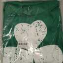 TMSD Women's Mardi Gras St.Patrick's Day Long Sleeve Hoodie with Pocket, Extra Large 