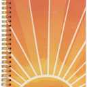 SNNDER Retro Boho Sun Sunrise Sunset Sunshine Spiral Notebooks, Aesthetic Notebook for Note Taking, Vintage Boho Journal Notebook Gifts for Women Teen Girls, 5.5x8.3 Inch