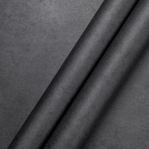 osayhome Black Grey Concrete Wallpaper Peel and Stick Contact Paper 3D Cement Textured 24in x 393in Thick Vinyl for Bedroom Walls
