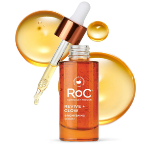 RoC Multi Correxion Revive + Glow 10% Active Vitamin C Serum for Face, Daily Anti-Aging Wrinkle and Skin Tone Skin Care Treatment, Brightening Serum , 1 Fluid Ounce 
