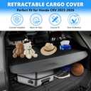 MIALUTY Cargo Cover for 2023-2026 Honda CRV Retractable Trunk Cover CRV Accessories Anti-Peeping Anti-Theft Privacy Screen,Trunk Luggage Shield Shade Carbon Fiber Texture
