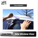 Fits Hyundai Sonata 2011 2012 2013 2014 Acrylic Safe Smoke Window Visor Set - Sun, Rain, and Vent Protection, 4-Piece Tape-On Window Deflector Guard Kit, 2mm Thickened