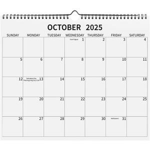 Wall Calendar 2025-2026, 16 Months Calendar September 2025 to December 2026, 14"11" Hanging Calendar for Home Office School Planning