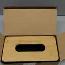 Modern Tissue Box Cover with Bamboo Lid, Tissue Holder, Rectangular Box Covers, for bedrooms, Offices, bathrooms, Living Rooms etc. (Black)